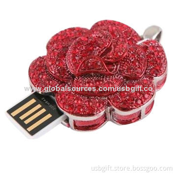 Beautiful flower shaped USB flash drive, 8GB